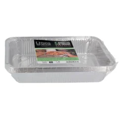 5 Barquettes de cuisson alu 23 x 14 cm-Cerf Dellier Discount