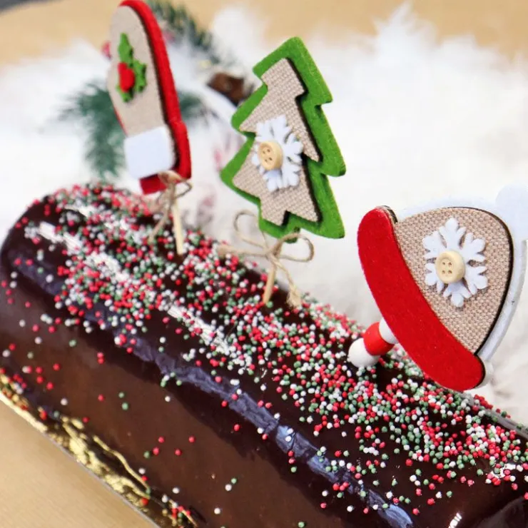 3 décors de Noël assortis en feutrine thème 3-Cerf Dellier Hot