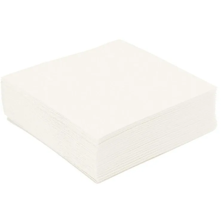 50 Serviettes de table blanches-Cerf Dellier Best