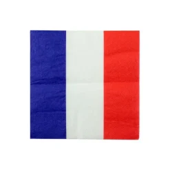 50 Serviettes de table bleu blanc rouge-Cerf Dellier Online