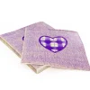 20 Serviettes en papier coeur violet Patisdecor-Cerf Dellier Clearance