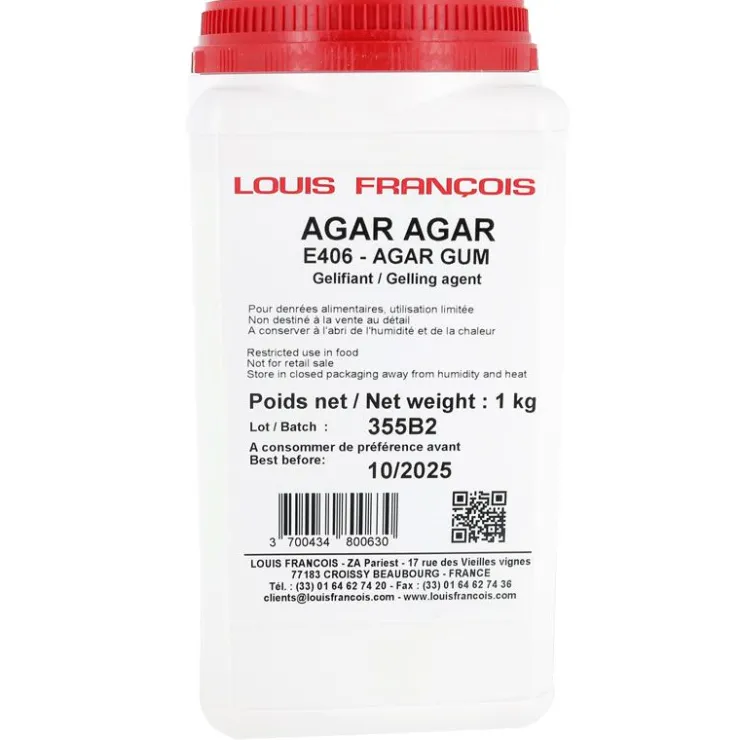 Agar Agar en poudre 1 kg-Cerf Dellier Hot