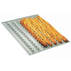 Alu-Gaufer plaques à pain 650 x 430 6 baguettes-Cerf Dellier Hot