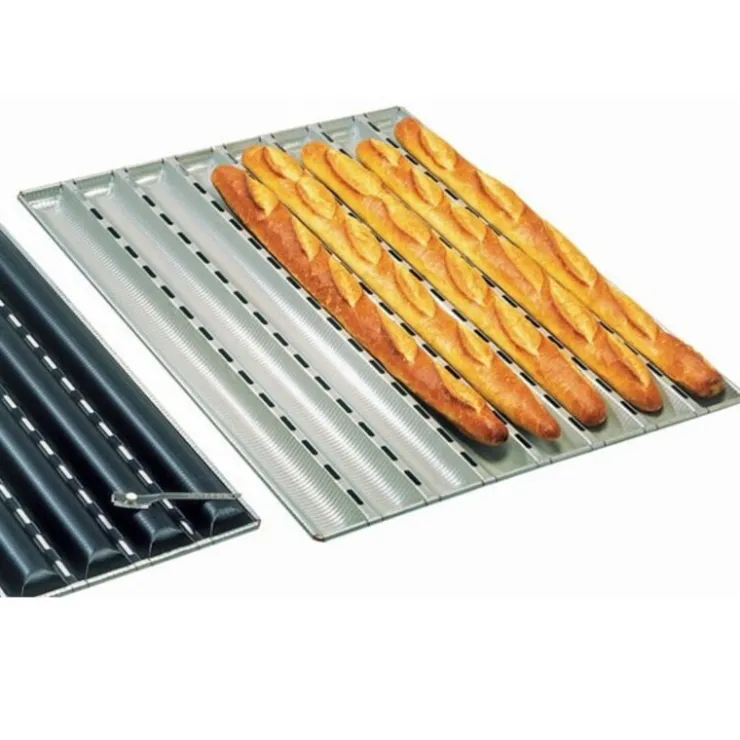 Alu-Gaufer plaques à pain 650 x 430 6 baguettes-Cerf Dellier Hot