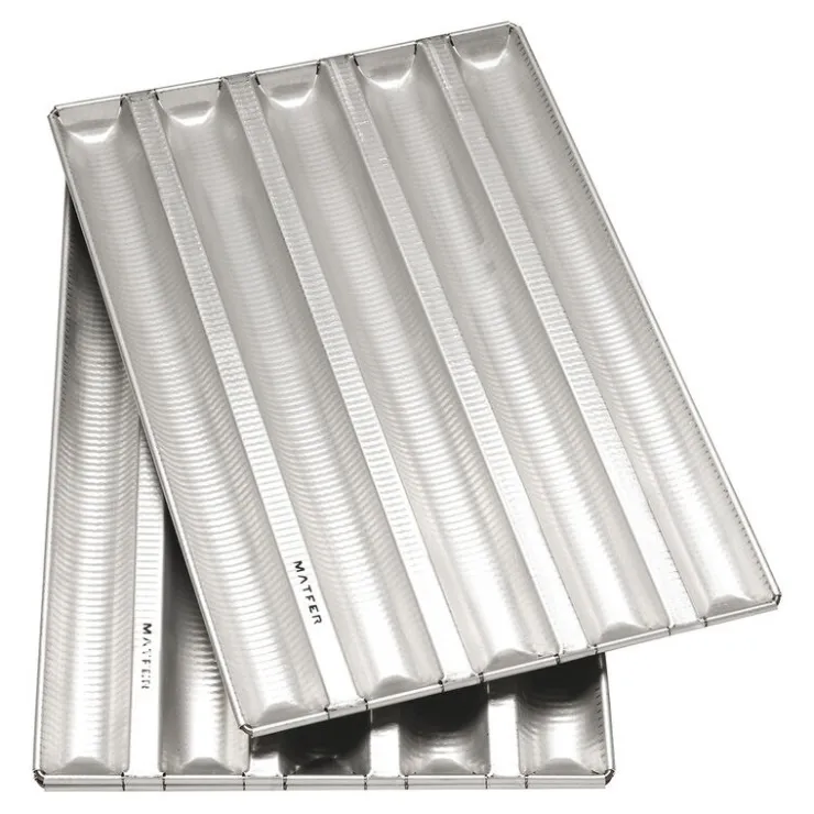 Alu-Gaufer plaques à pain pâtissier 600x400 5 baguettes-Cerf Dellier Clearance