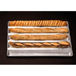 Alu-Gaufer plaques à pain pâtissier 600x400 5 baguettes-Cerf Dellier Clearance