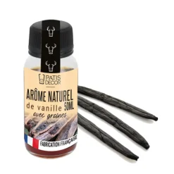 Arôme naturel de Vanille avec graines 50 ml-Cerf Dellier Discount