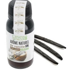 Arôme naturel de vanille biologique avec graines 50 ml-Cerf Dellier Clearance