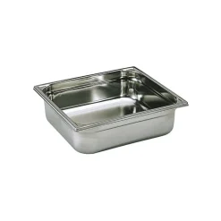 Bac gastronorme plein inox - sans anse - GN 2/3 profondeur 10 cm-Cerf Dellier Discount