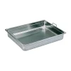 Bac gastronorme plein inox - avec anses escamotables - GN 2/1 profondeur 15 cm-Cerf Dellier Outlet