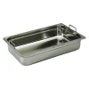 Bac gastronorme plein inox - avec anses escamotables - GN 1/1 profondeur 5,5 cm-Cerf Dellier Online