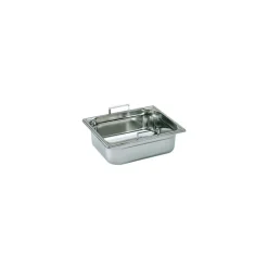 Bac gastronorme plein inox - avec anses escamotables - GN 1/2 profondeur 10 cm-Cerf Dellier Online