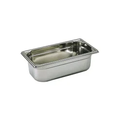 Bac gastronorme plein inox - sans anse - GN 1/3 profondeur 5,5 cm-Cerf Dellier Discount