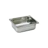 Bac gastronorme plein inox - sans anse - GN 1/2 profondeur 6,5 cm-Cerf Dellier Online
