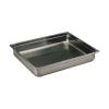 Bac gastronorme plein inox - sans anse - GN 2/1 profondeur 6,5 cm-Cerf Dellier Sale