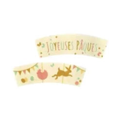 Banderoles azyme Joyeuses Pâques assorties (x 24)-Cerf Dellier Outlet