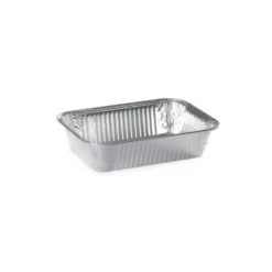 Barquettes jetables en aluminium bords roulés (x100)-Cerf Dellier