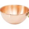Bassine en cuivre demi-ronde renforcée à blancs 24 cm-Cerf Dellier Hot