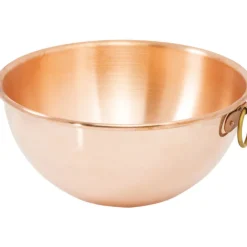 Bassine en cuivre demi-ronde renforcée à blancs 40 cm-Cerf Dellier Discount