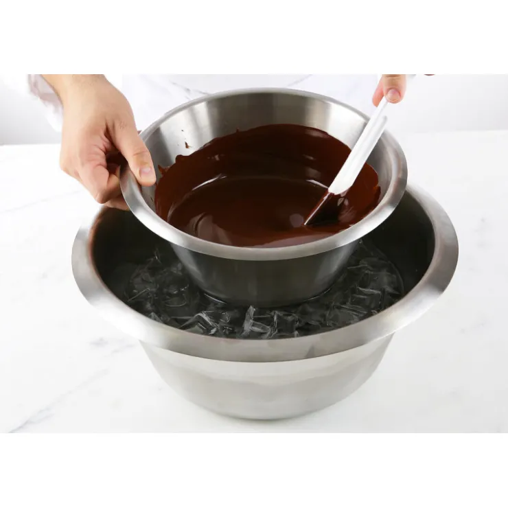 Bassine inox fond plat 30 cm-Cerf Dellier Best
