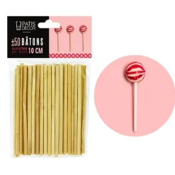 Batons de sucettes 10 cm (± 50)-Cerf Dellier Best