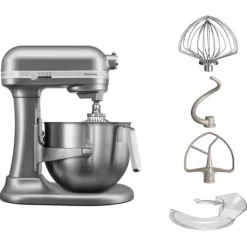 Batteur Kitchenaid gris 6,9 L-Cerf Dellier