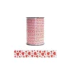 Bolduc blanc coeurs rouges 10 mm (100 m)-Cerf Dellier Best