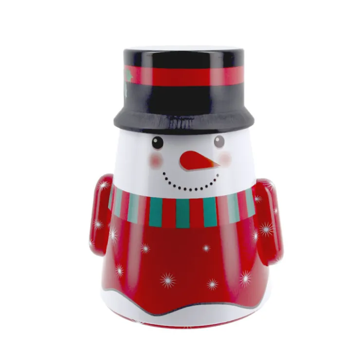 Boîte à biscuits de Noël culbuto bonhomme de neige-Cerf Dellier Best