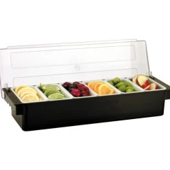 Boîte à condiments 6 compartiments polypropylène 50x9,5 cm-Cerf Dellier Clearance