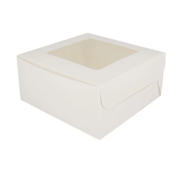 Boîte 4 cupcakes blanche 16 x 16 cm-Cerf Dellier