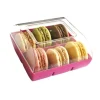 Boîte 6 macarons fuchsia-Cerf Dellier Best