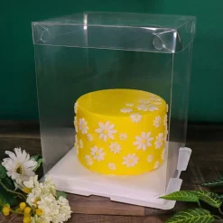 Boîte gâteau transparente - 30 x 30 x 35 cm-Cerf Dellier Best
