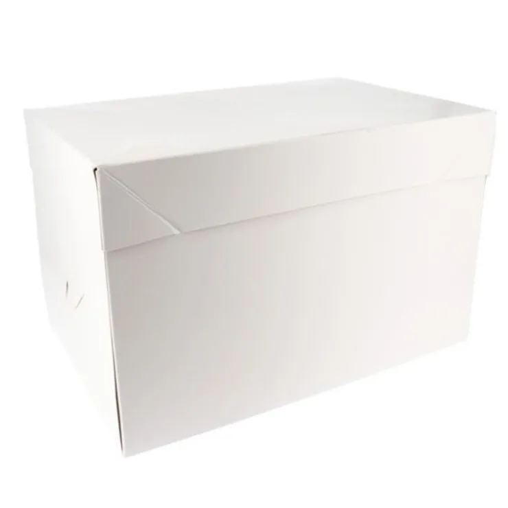 Boîte pâtissière blanche 26 x 36 x 20 cm-Cerf Dellier New