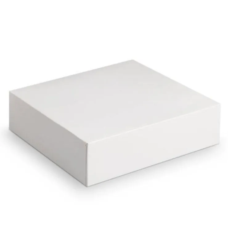 Boîte pâtissière blanche carrée 26 x 26 x 5 cm-Cerf Dellier New