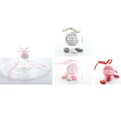 Boîtes à dragées petite boule transparente x 3-Cerf Dellier Clearance