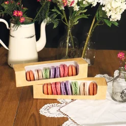 Boîtes 8 macarons kraft (x2)-Cerf Dellier Outlet