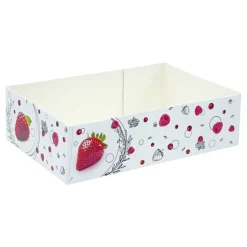 Boîtes petits-fours Morgane 16 x 11 cm - Hauteur 5 cm (x 100)-Cerf Dellier Clearance
