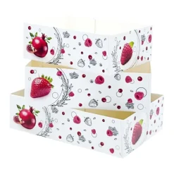 Boîtes petits-fours Morgane 14 x 10 cm - Hauteur 4 cm (x 100)-Cerf Dellier Hot