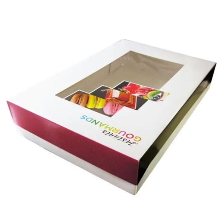 Boîtes pâtissières fenêtres 43 x 29 x 6 cm (x 50)-Cerf Dellier Online
