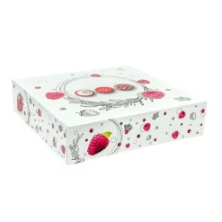 Boîtes pâtissières Morgane 16 x 16 cm - Hauteur 8 cm (x 50)-Cerf Dellier Discount