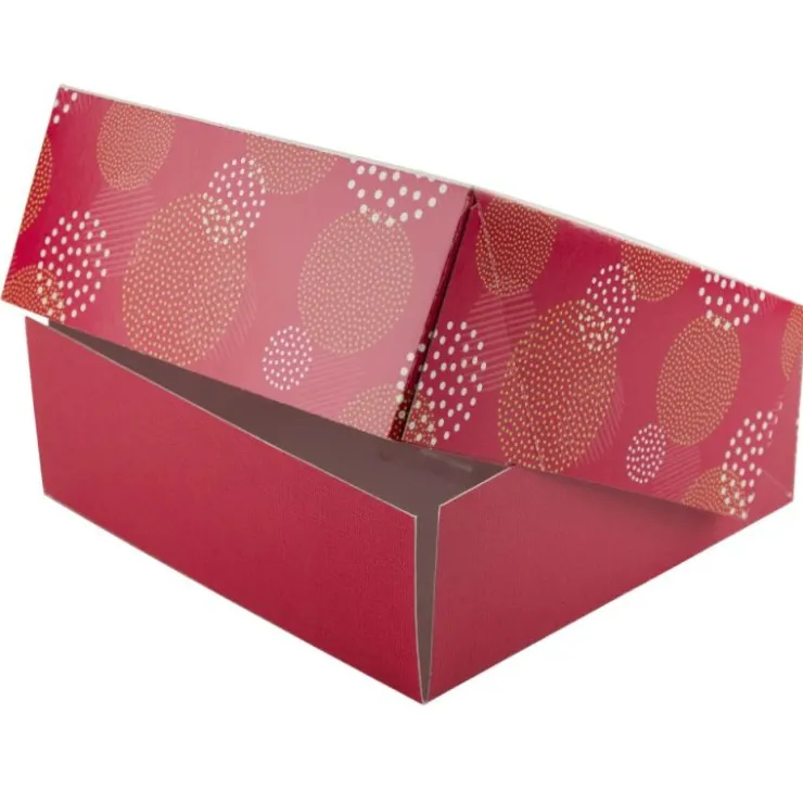 Boîtes pâtissières Pauline 32 x 32 cm Hauteur 8 cm (x 25)-Cerf Dellier Best