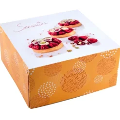 Boîtes pâtissières Pauline 28 x 28 cm Hauteur 10 cm (x 25)-Cerf Dellier