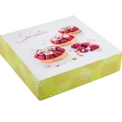 Boîtes pâtissières Pauline 33 x 33 cm Hauteur 5 cm (x 25)-Cerf Dellier Online