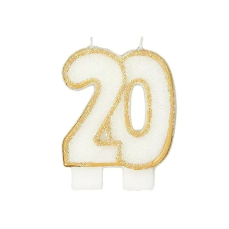 Bougie anniversaire 20 ans-Cerf Dellier Discount
