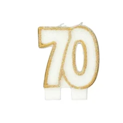 Bougie anniversaire 70 ans-Cerf Dellier Best