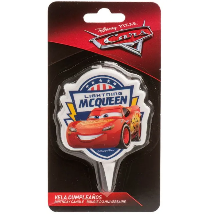 Bougie anniversaire Cars 7,5 cm-Cerf Dellier Discount