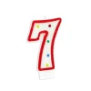 Bougie anniversaire chiffre Fiesta 7-Cerf Dellier Hot