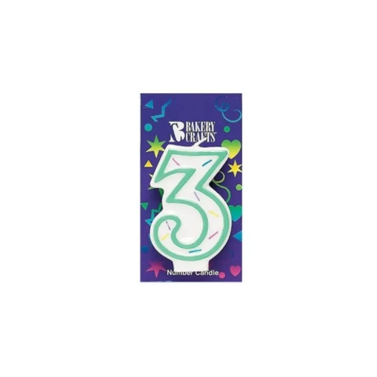 Bougie Anniversaire, chiffre 3-Cerf Dellier Discount