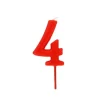 Bougie anniversaire chiffre 4 Rouge-Cerf Dellier Outlet