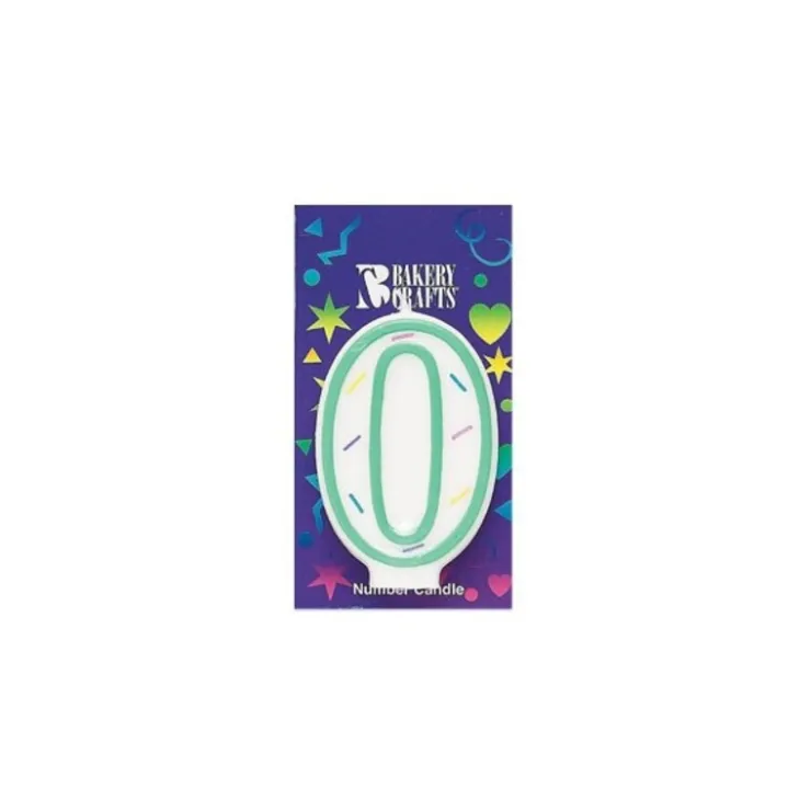Bougie Anniversaire, chiffre 0-Cerf Dellier Best